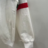 25/26 Italy White Embroidery Retro windbreaker
