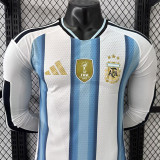 26/27 Argentina Home Player Version Long Sleeve Soccer Jersey(胸前带章)