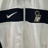 25/26 Italy White Embroidery Retro windbreaker
