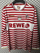 25/26 FC Köln Carnival Red and White Long Sleeve Soccer Jersey