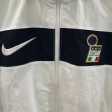 25/26 Italy White Embroidery Retro windbreaker