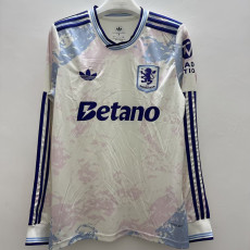 25/26  Aston Villa Third Long Sleeve Fans Soccer Jersey