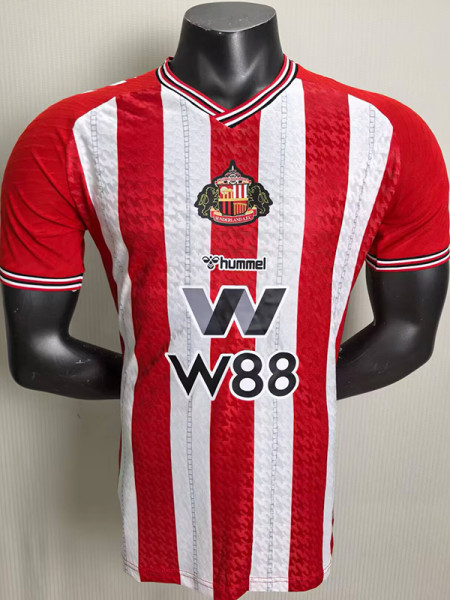 25/26 Sunderland Home Player Version Soccer Jersey