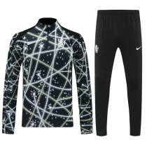 25/26 CHE Black Starry Sky Retro Edition Half Pull Tracksuit (半拉链)