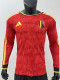 26/27 Belgium Home Player Version Long Sleeve Soccer Jersey