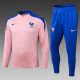 25/26 France Pink Half Pull Tracksuit (半拉链)