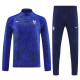 26/27 France Royal Blue Inkjet Half Pull Tracksuit  (半拉链)