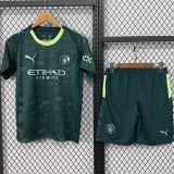 25/26 Man City fourth Kids Soccer Jersey