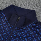 25/26 PSG Grid Pattern Royal Blue Jacket Tracksuit
