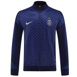 25/26 PSG Grid Pattern Royal Blue Jacket Tracksuit