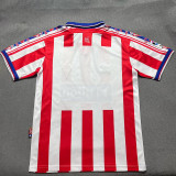 1999/2000 Sporting de Gijón Home Retro  Soccer Jersey带西甲章