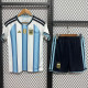 26/27 Argentina Home Kids Soccer Jersey(带胸前章)