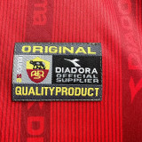 1999/2000 Roma Home Long Sleeve  Retro Soccer Jersey