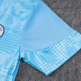 25/26 Man City Light Blue Inkjet Training Short Suit#D25219