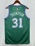 25/26 Dallas Mavericks THOMPSON #31 Green Royal EditionTop Quality Hot Pressing NBA Jersey