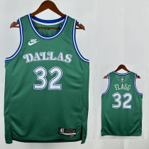 25/26 Dallas Mavericks FL AGG #32 Green Royal EditionTop Quality Hot Pressing NBA Jersey