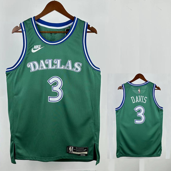 25/26 Dallas Mavericks DAVIS #3 Green Royal EditionTop Quality Hot Pressing NBA Jersey