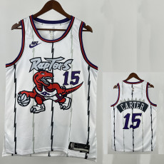 25/26 Raptors CARTER # 15 White Retro Edition Top Quality Hot Pressing NBA Jersey