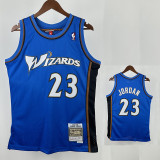 01/02 Wizards JORDAN # 23 Blue Retro EditionTop Quality Hot Pressing NBA Jersey