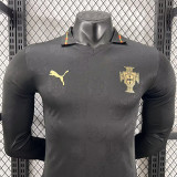 26/27 Portugal Commemorative Edition Black Long Sleeve Player Version Soccer Jersey