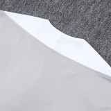 25/26 TOT Grey Kids Half Pull Tracksuit#E25185 (童装半拉链)