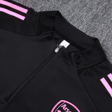 25/26 ARS Black Kids Half Pull Tracksuit #E25187(童装半拉链)
