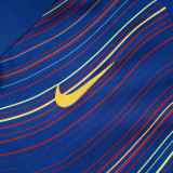 25/26 BAR Diagonal inkjet Blue Half Pull Tracksuit# B25106 (半拉链)