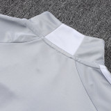 25/26 RMA Grey Kids Half Pull Tracksuit#E25182(半拉链)