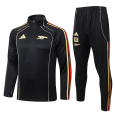 25/26 ARS Black Retro Edition Half Pull Tracksuit #B25113(半拉链)
