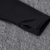 25/26 ARS Black Kids Half Pull Tracksuit #E25187(童装半拉链)