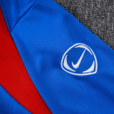 25/26 PSG Blue Red Inkjet Kids Half Pull Tracksuit#E25188 (童装/半拉链)