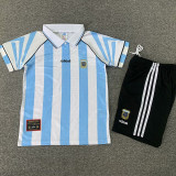 1996/1997 Argentina Home Kids Retro Soccer Jersey