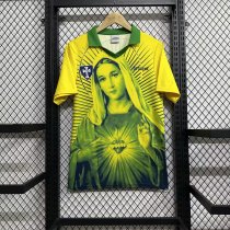 26/27 Brazil Mary Yellow Fans Soccer Jersey