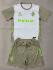 25/26 Werder Bremen Away Kids Soccer Jersey