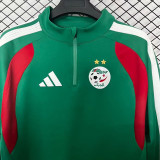 25/26 Algeria Green Half Pull Tracksuit (半拉链)
