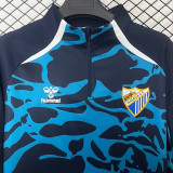 25/26 Málaga CF Blue &Royal Blue Half Pull Tracksuit (半拉链)