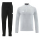 25/26 AD Grey Half Pull Tracksuit#AB09蔚蓝(半拉链)