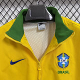 25/26 Brazil Yellow Ｗaterproof Retro windbreaker