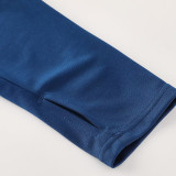 25/26 AD Royal Blue Half Pull Tracksuit#AB09蔚蓝(半拉链)