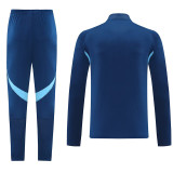 25/26 AD Royal Blue Half Pull Tracksuit#AB09蔚蓝(半拉链)