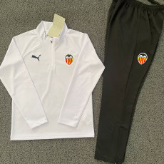 25/26 Valencia White Half Pull Tracksuit (半拉链)