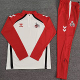 25/26 FC Köln White &Red Half Pull Tracksuit (半拉链)