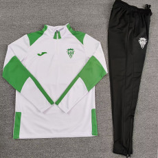 25/26 Córdoba White Half Pull Tracksuit (半拉链)