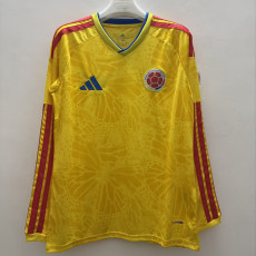 26/27 Colombia Home Long Sleeve  Soccer Jersey