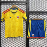 26/27 Colombia Home &Blue pants Kids Soccer Jersey#蓝色裤子