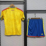 26/27 Colombia Home &Blue pants Kids Soccer Jersey#蓝色裤子