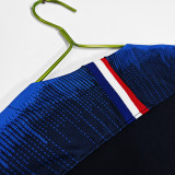 2018 France Home Long Sleeve Retro Soccer Jersey