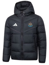 25/26 Newcastle Black Hooded Cotton Coat 连帽棉衣