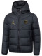 25/26 PSG Jordan Ｇold Logo Black Hooded Cotton Coat 金标连帽棉衣