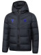 25/26 BAR Purple Logo Black Hooded Cotton Coat 连帽棉衣